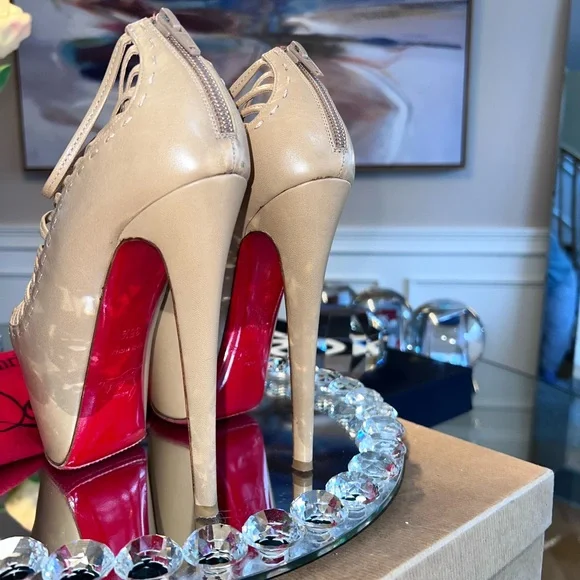 Christian Louboutin Zoulou Strappy Platform Heels 160 - Picture 7 of 17